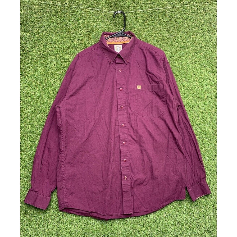 Cinch Button Up Shirt Mens Large Flip Collar Casual Western Cowboy Button Down